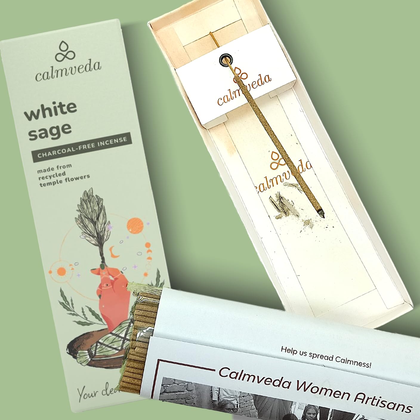 Frankincense Räucherstäbchen Weihrauch mit Myrrh - (80 weihrauch stäbchen) Kirche Räuchern, Recycelte Blüten | Weihrauch zum Räuchern | Räucherstäbchen Set mit räucherwerk