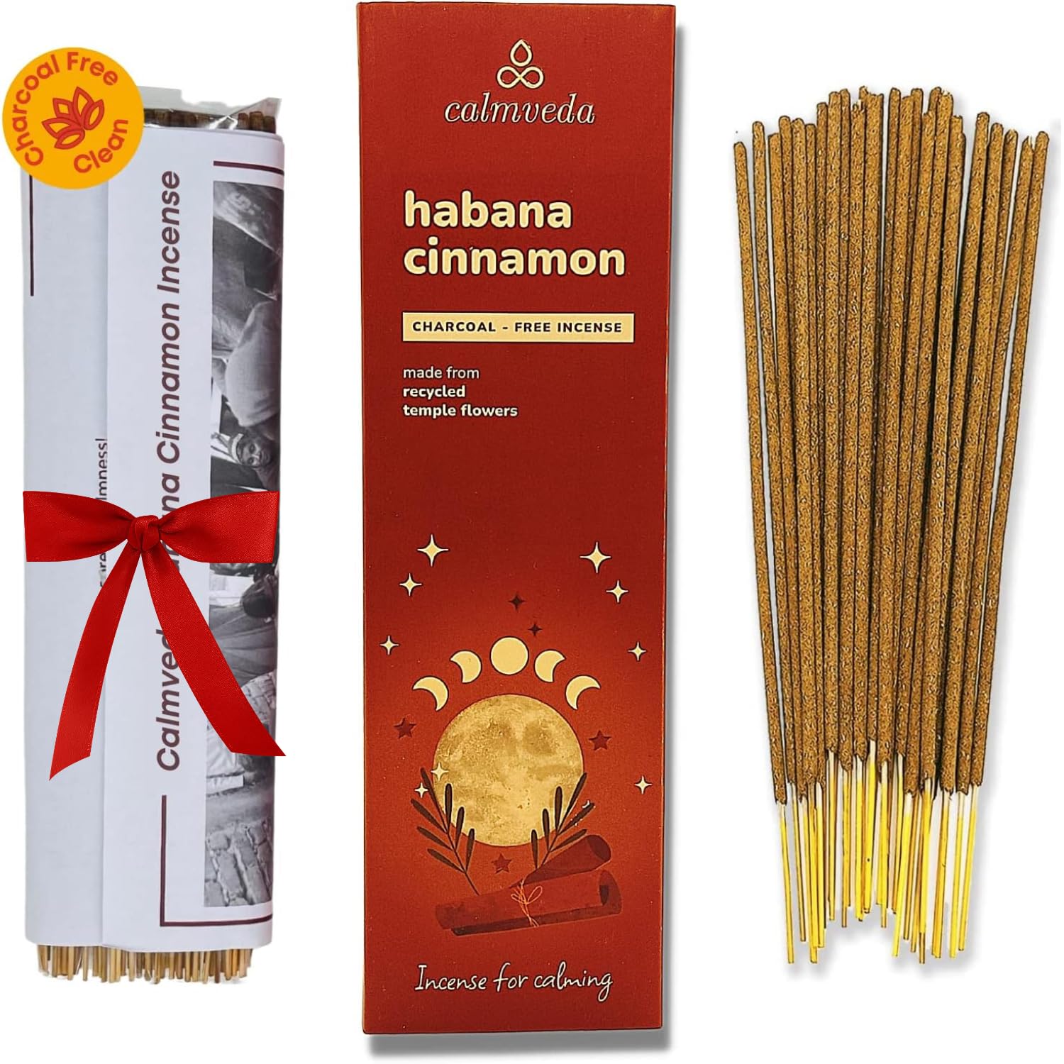 Frankincense Räucherstäbchen Weihrauch mit Myrrh - (80 weihrauch stäbchen) Kirche Räuchern, Recycelte Blüten | Weihrauch zum Räuchern | Räucherstäbchen Set mit räucherwerk