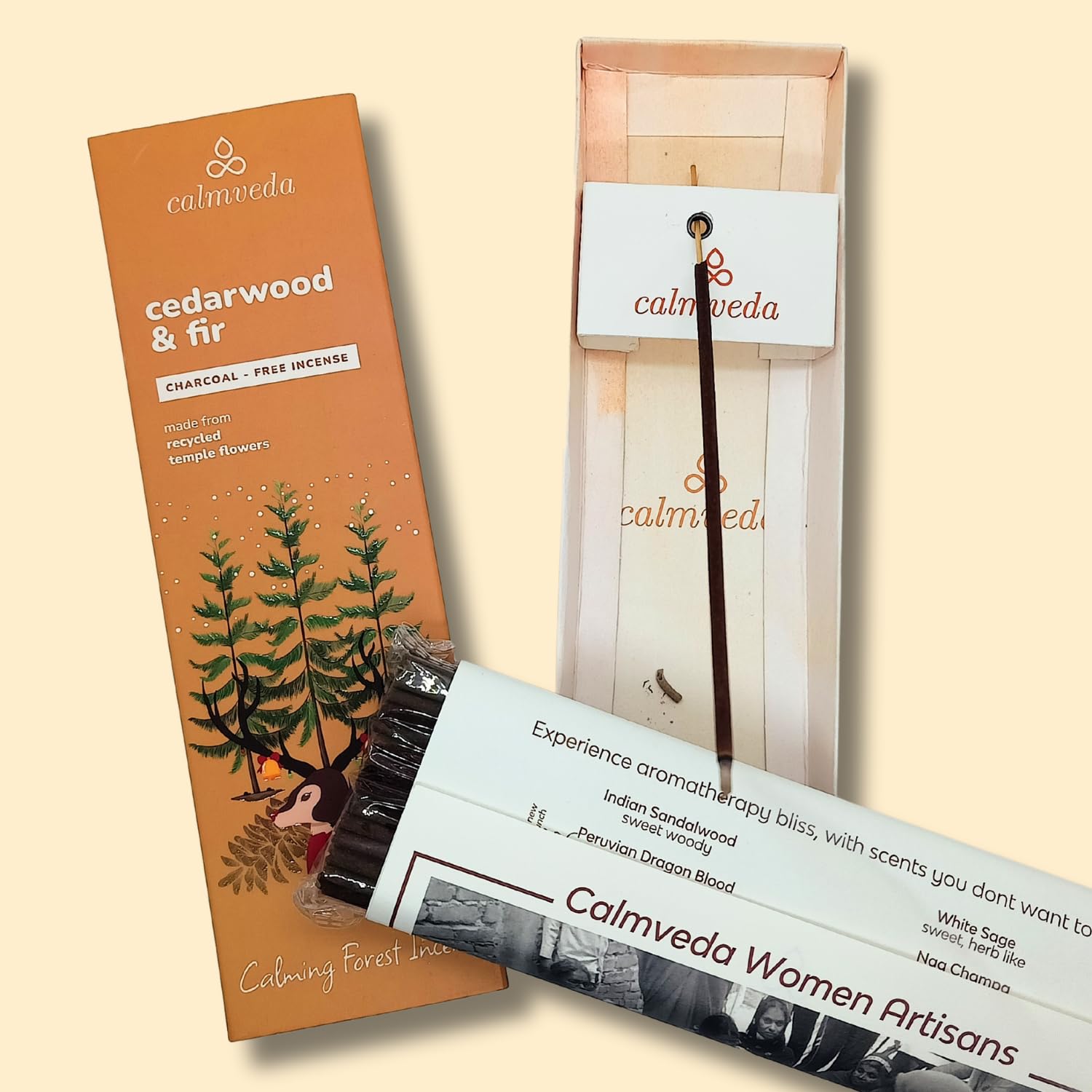 Frankincense Räucherstäbchen Weihrauch mit Myrrh - (80 weihrauch stäbchen) Kirche Räuchern, Recycelte Blüten | Weihrauch zum Räuchern | Räucherstäbchen Set mit räucherwerk