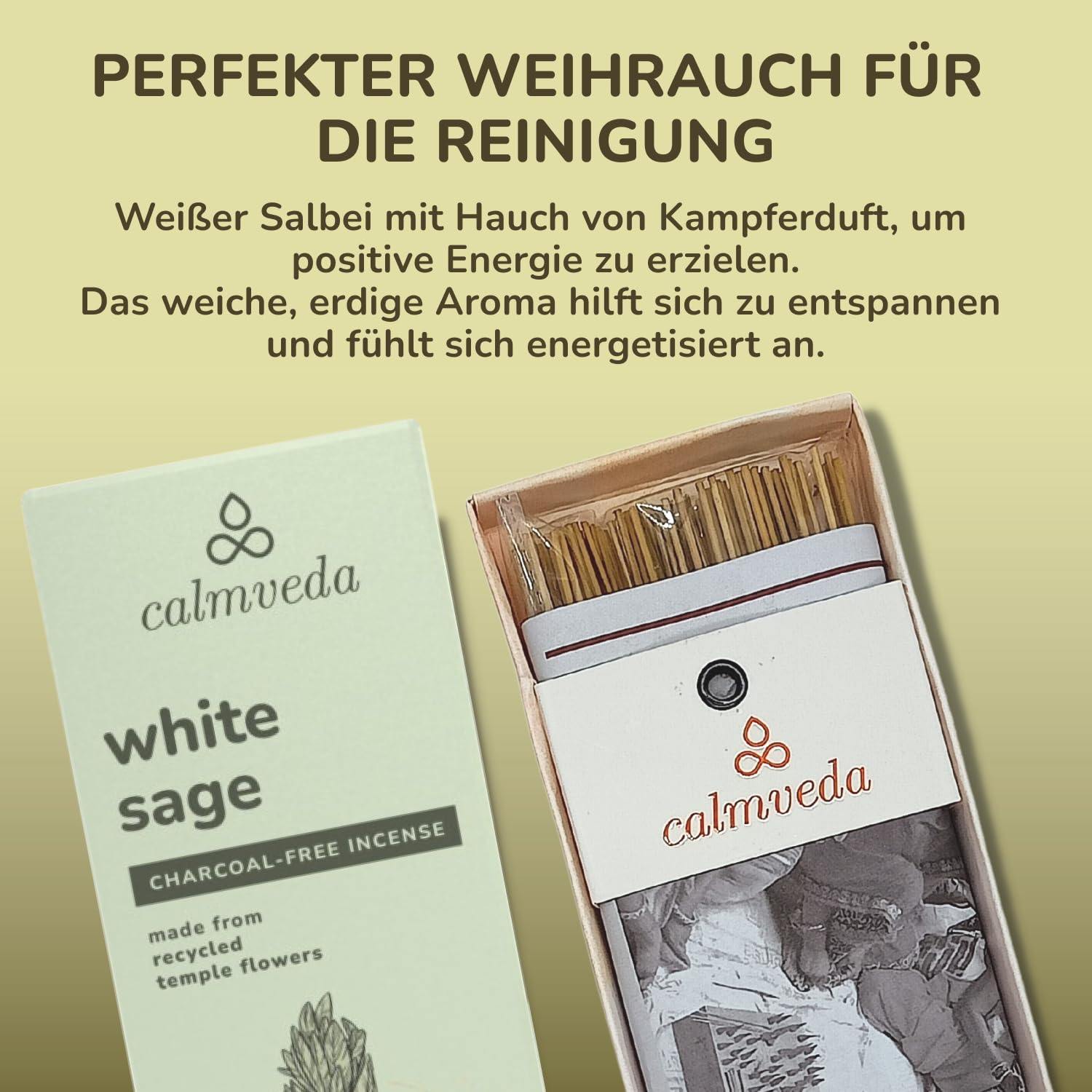 Frankincense Räucherstäbchen Weihrauch mit Myrrh - (80 weihrauch stäbchen) Kirche Räuchern, Recycelte Blüten | Weihrauch zum Räuchern | Räucherstäbchen Set mit räucherwerk