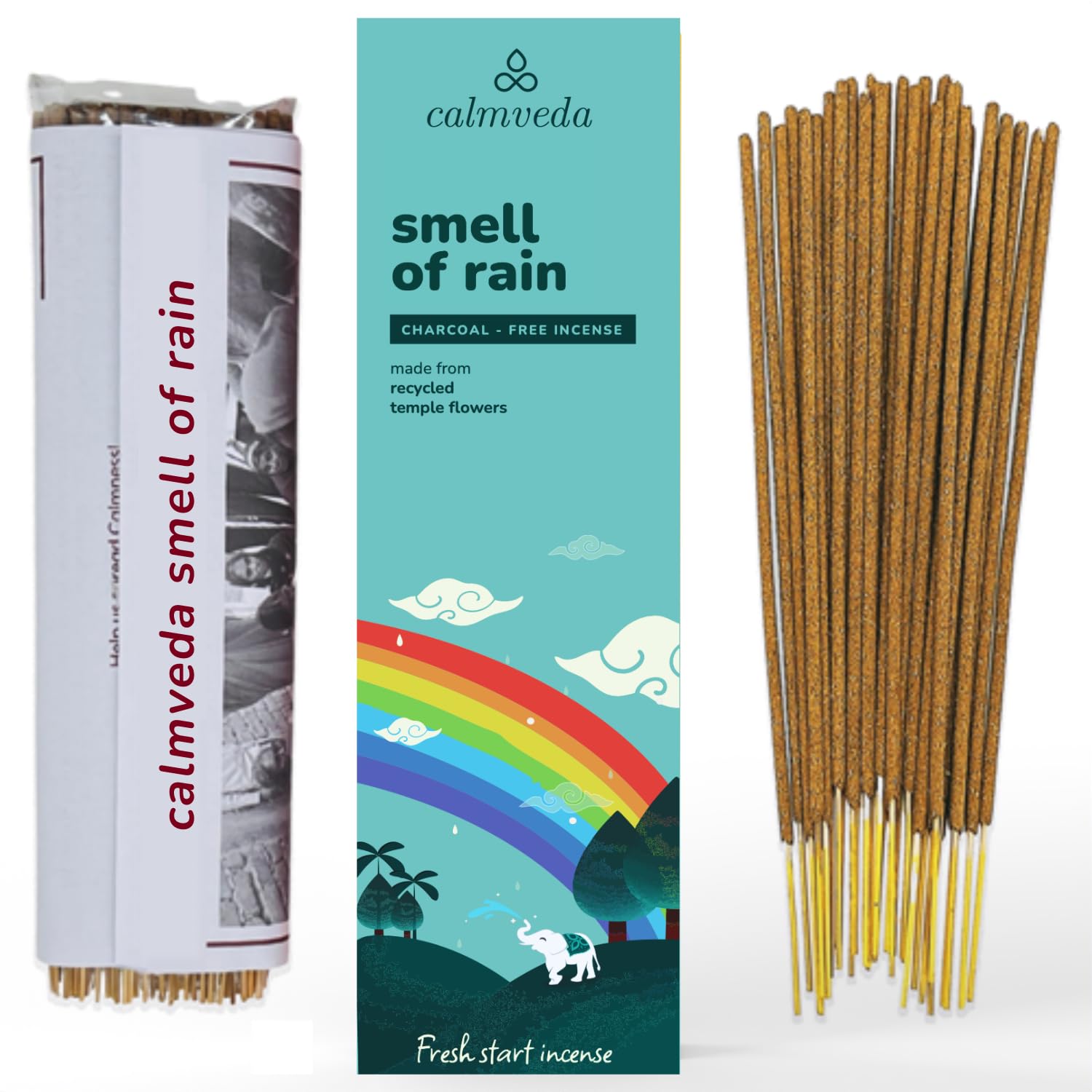 Frankincense Räucherstäbchen Weihrauch mit Myrrh - (80 weihrauch stäbchen) Kirche Räuchern, Recycelte Blüten | Weihrauch zum Räuchern | Räucherstäbchen Set mit räucherwerk