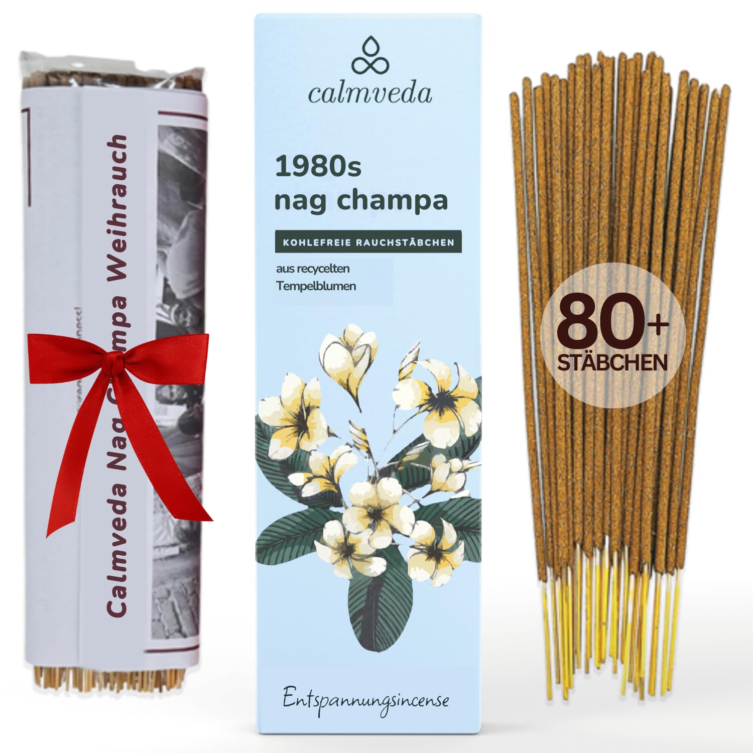Frankincense Räucherstäbchen Weihrauch mit Myrrh - (80 weihrauch stäbchen) Kirche Räuchern, Recycelte Blüten | Weihrauch zum Räuchern | Räucherstäbchen Set mit räucherwerk