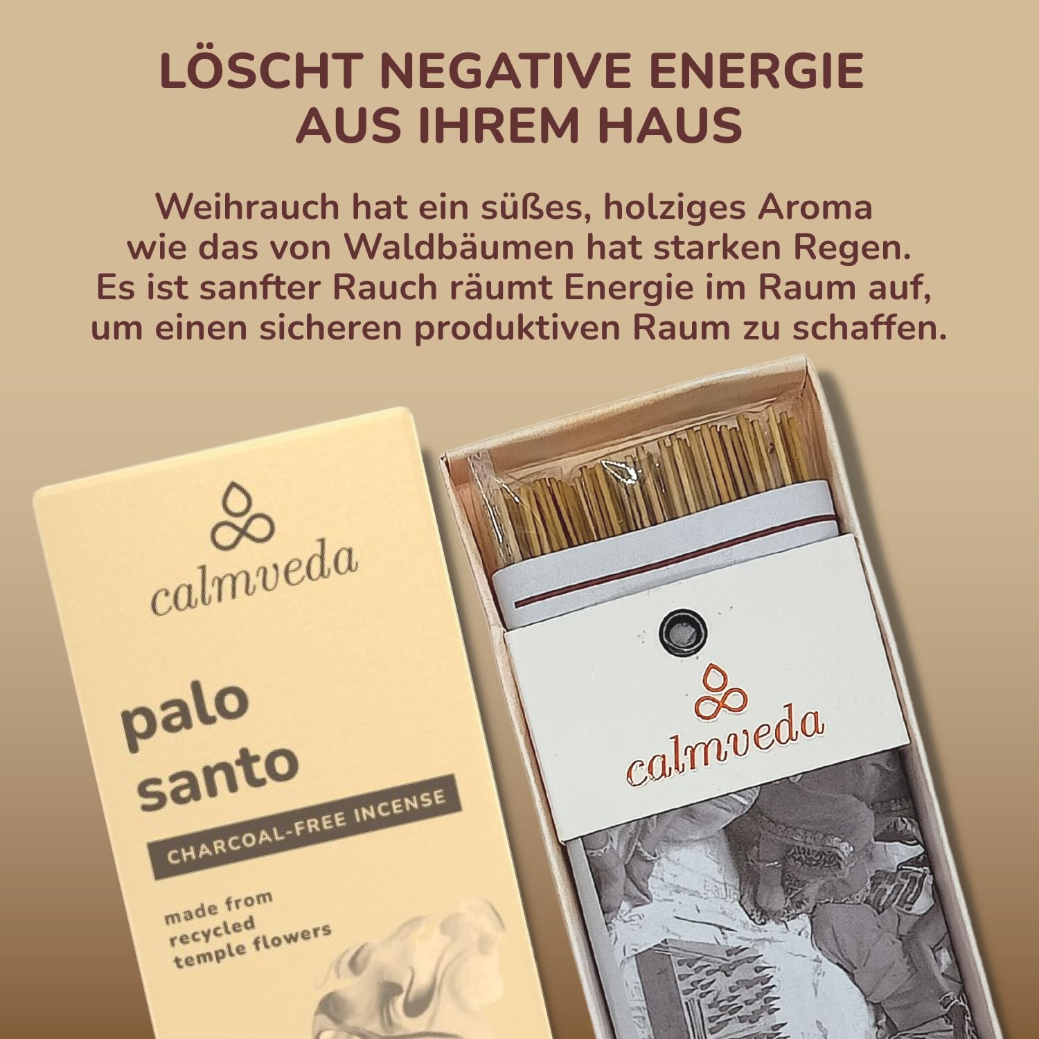 Frankincense Räucherstäbchen Weihrauch mit Myrrh - (80 weihrauch stäbchen) Kirche Räuchern, Recycelte Blüten | Weihrauch zum Räuchern | Räucherstäbchen Set mit räucherwerk