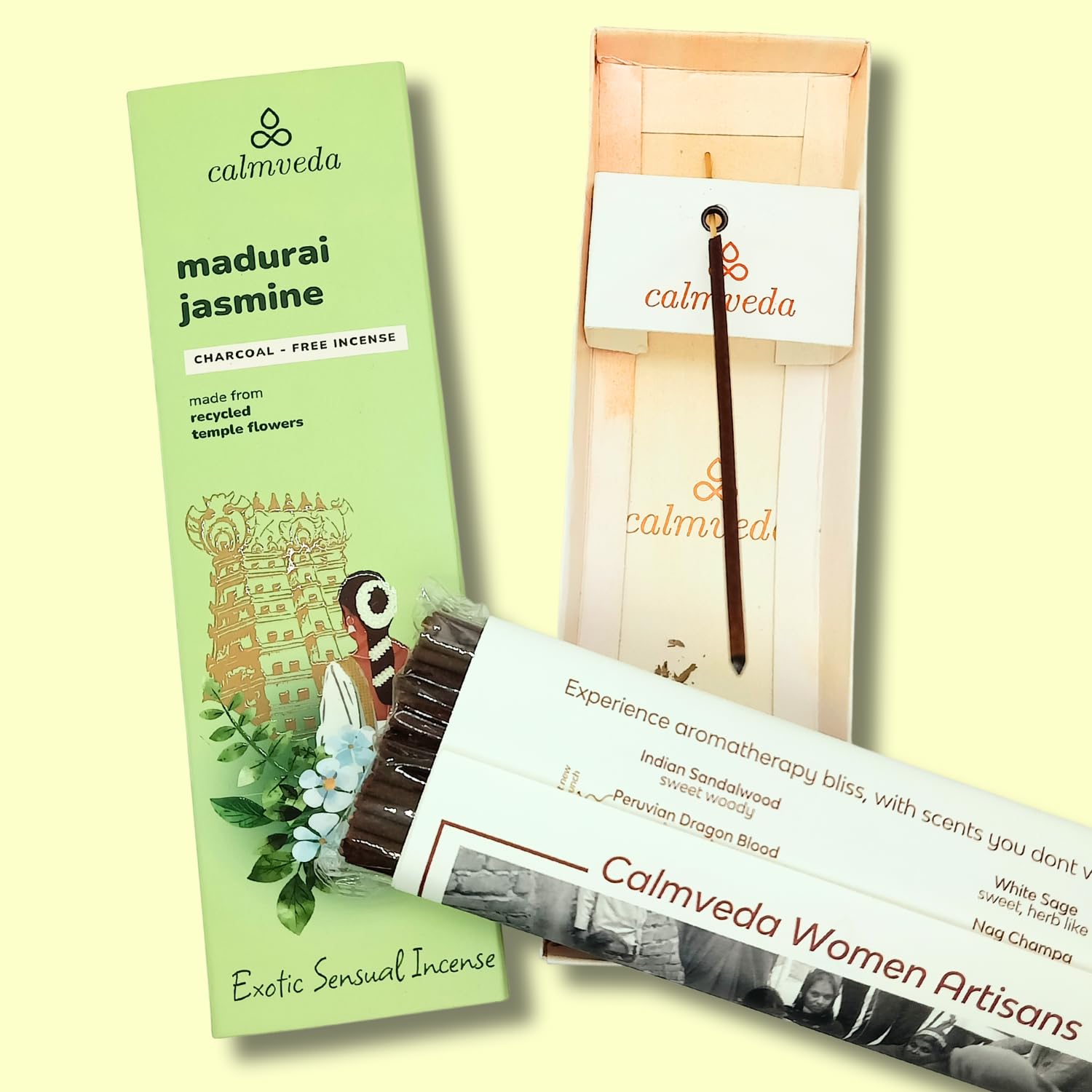 Frankincense Räucherstäbchen Weihrauch mit Myrrh - (80 weihrauch stäbchen) Kirche Räuchern, Recycelte Blüten | Weihrauch zum Räuchern | Räucherstäbchen Set mit räucherwerk