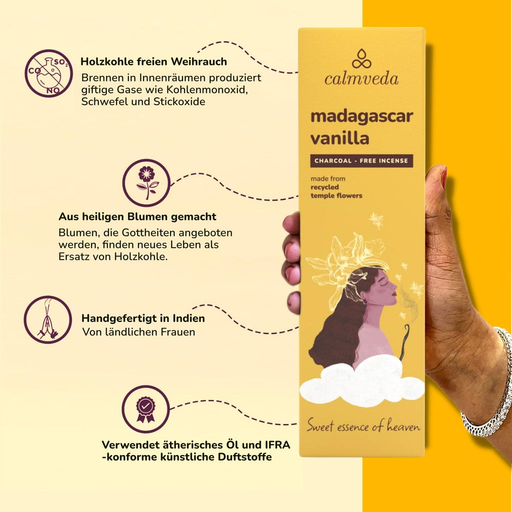 Frankincense Räucherstäbchen Weihrauch mit Myrrh - (80 weihrauch stäbchen) Kirche Räuchern, Recycelte Blüten | Weihrauch zum Räuchern | Räucherstäbchen Set mit räucherwerk